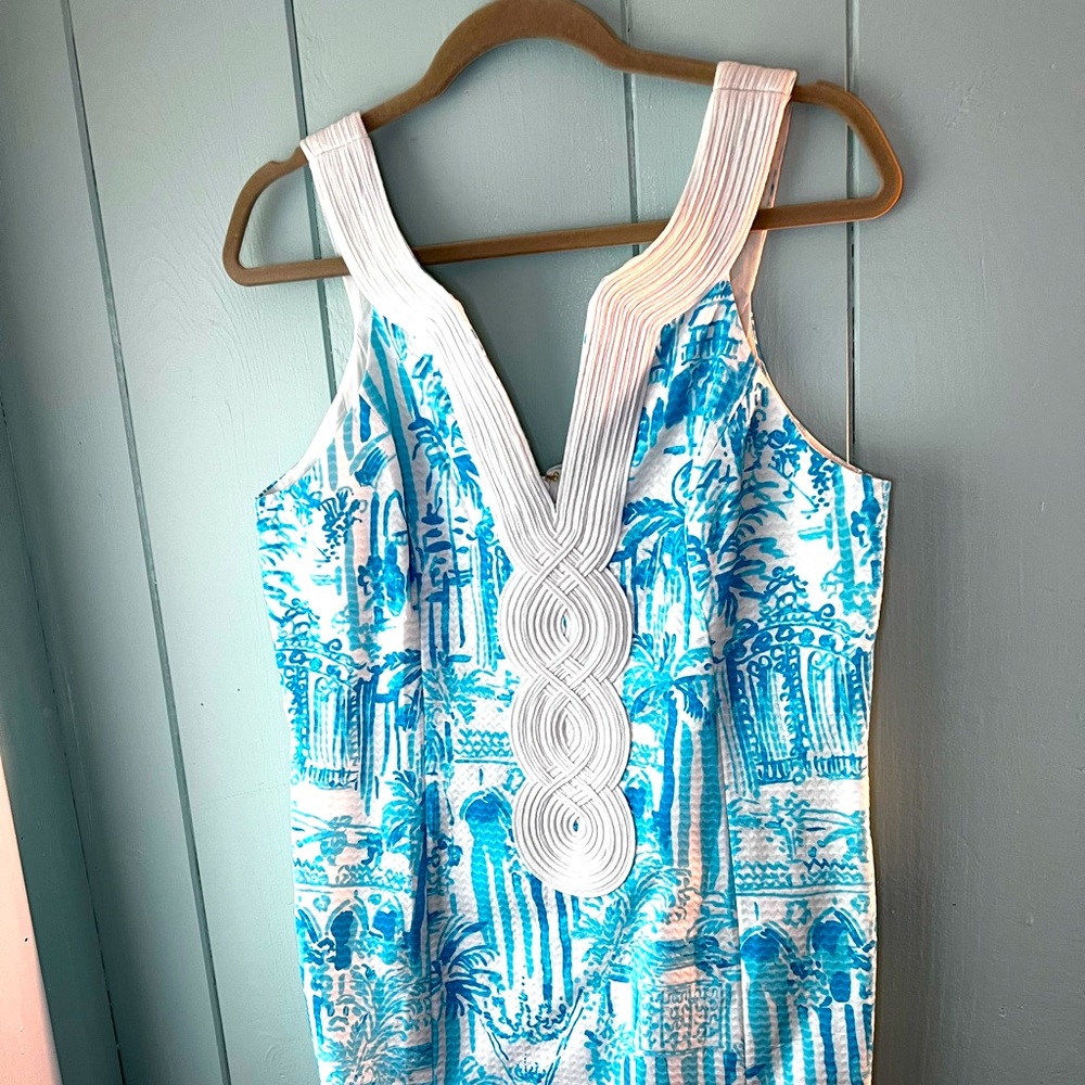 Lilly Pulitzer Blue and White Vali Shift